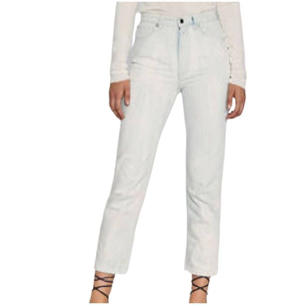 NWT IRO Paris Jeans Women's 29 Blue Tegaza Straight High Rise Acid Marble Light